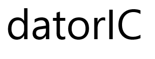 Logo datorIC schwarze Schrift